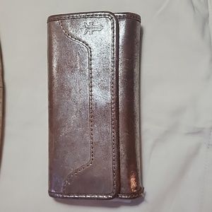 Frye Leather Melissa Metallic Wallet